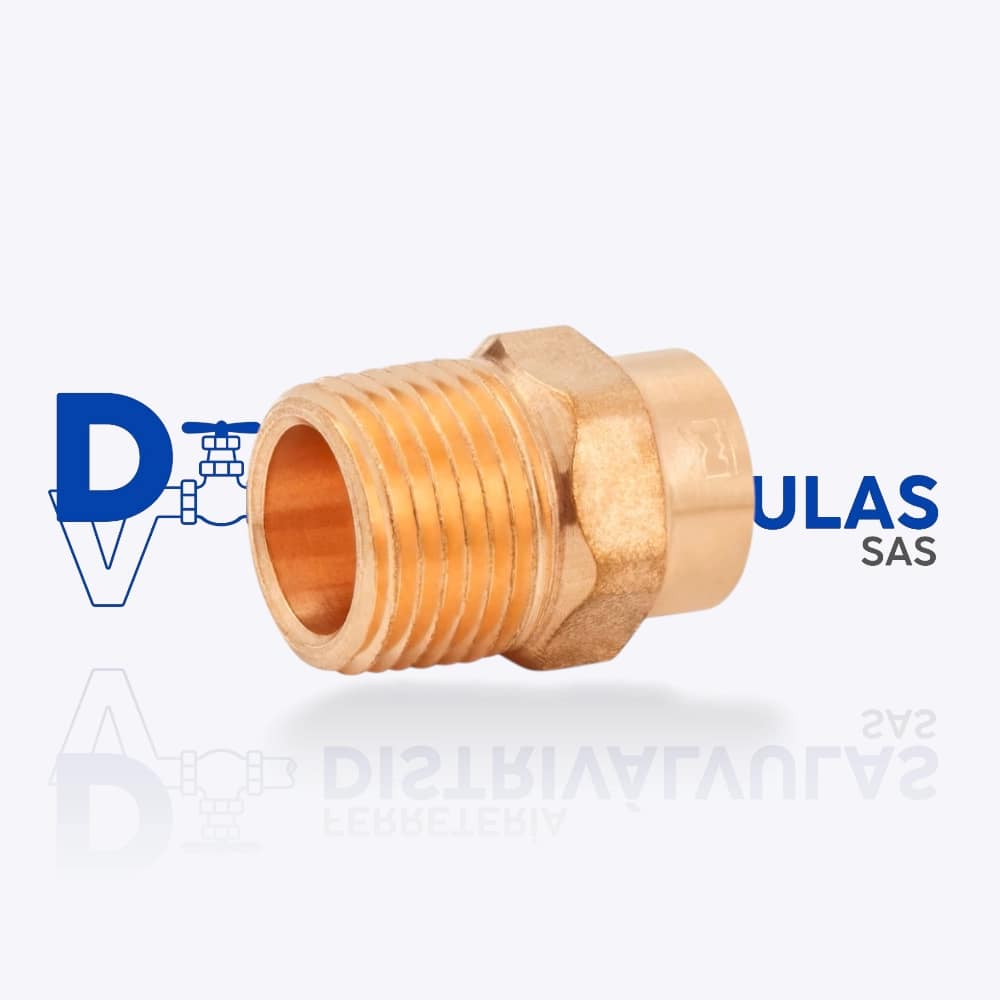ADAPTADOR MACHO COBRE